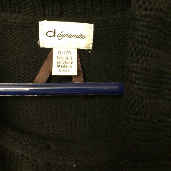 Black Knit Cowl Neck Tunic - Picture 5 of 10